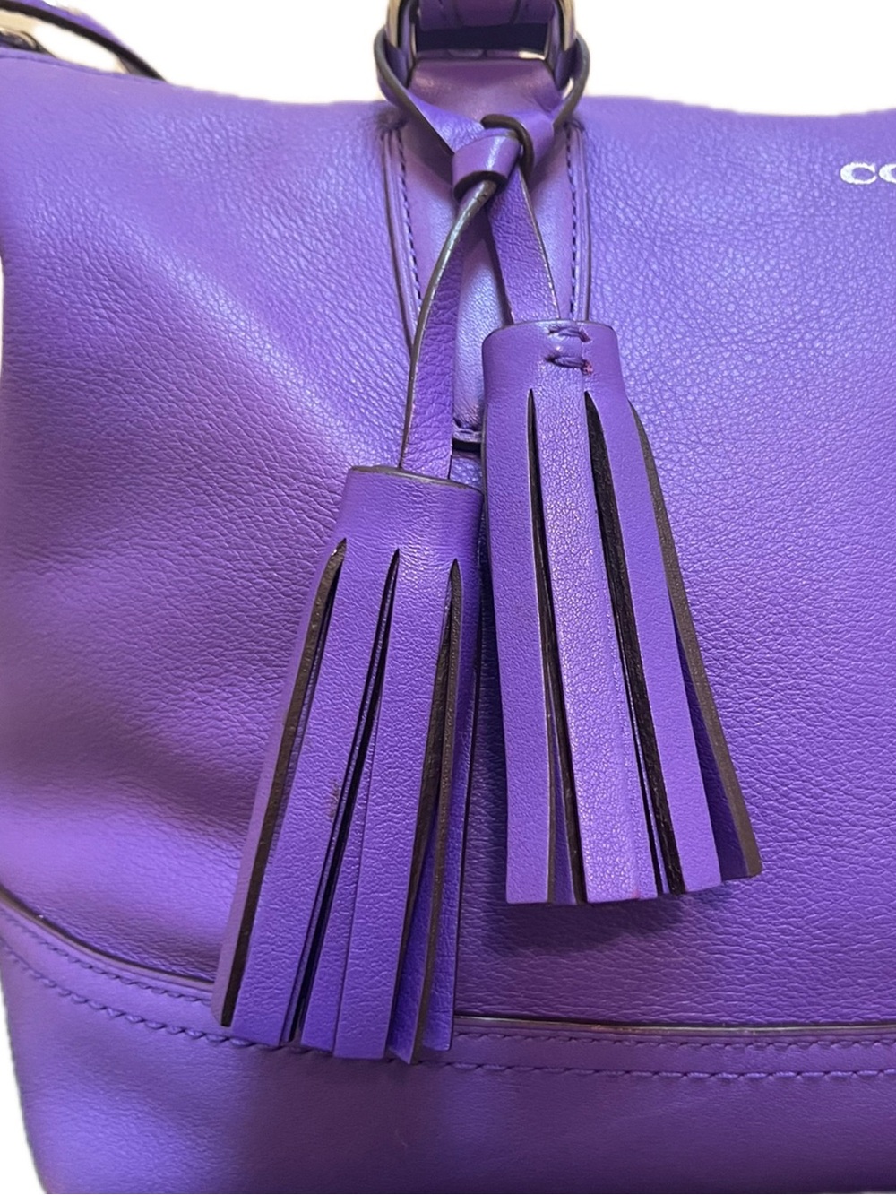 🪻SOLD🪻 Coach Legacy Molly East West Purple Satchel - Picture 3 of 16